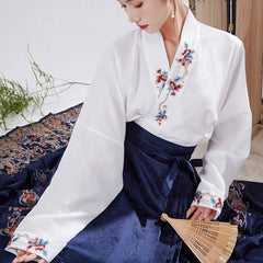 陈三愿飞机袖Hanfu-narrow-sleeved cardigan made in Song Dynasty-Chensanyuan