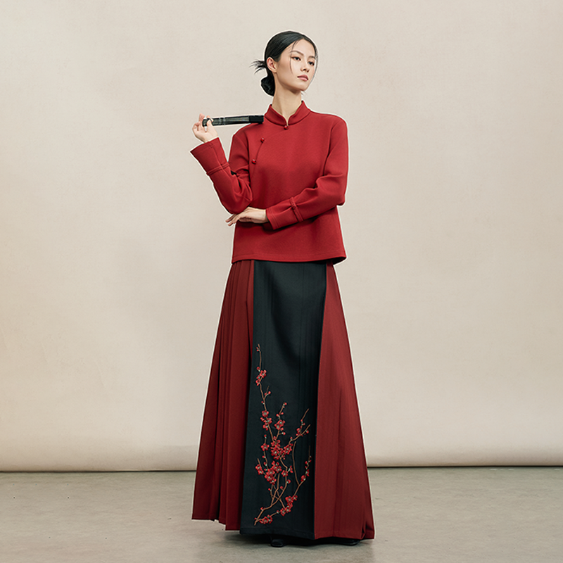 风雅颂上衣New Chinese style（hanfu） FYS-Red